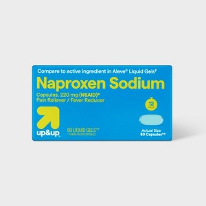 Naproxen Sodium (NSAID) Pain Reliever/Fever Reducer Liquid Gels - up&up™ - 1 of 4