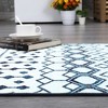 Machine Washable Moroccan Geometric Area Rug, 2' x 3' Blue - 3 of 4