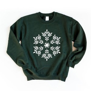 Simply Sage Market Women's Graphic Sweatshirt Giant Snowflake - 1 of 4