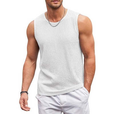 COOFANDY Men's Casual Tank Tops 1 PC&2PC Knit Sleeveless Lightweight Tee Muscle Basic T Shirts