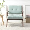 Ridstar Modern Accent Chair with Plush Cushions For Living Room, Bedroom & Office-Green - 3 of 4