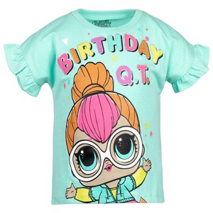 L.O.L. Surprise! Diva Bon Bon Queen Bee Neon QT Birthday Girls T-Shirt Little Kid to Big Kid - 1 of 4