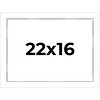 PosterPalooza | Modern Shadow Box 1" Depth White Picture Frame - UV Acrylic, Backing Board, Hanging Hardware - 2 of 4