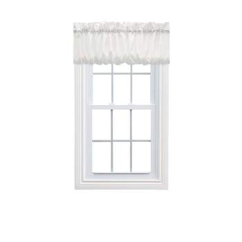Ellis Stacey 1.5" Rod Pocket High Quality Fabric Solid Color Balloon Valance 60"x15" Ice Cream