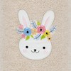 Linum Home Textiles Flower Crown - Embroidered Luxury 100% Turkish Cotton Hand Towels - 3 of 3