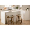 South Shore Set of 2 Balka Counter Height Barstools Cream/Natural - 2 of 4