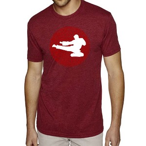 LA Pop Art Men's Premium Blend Word Art T-shirt -Types of Martial Arts - 1 of 4