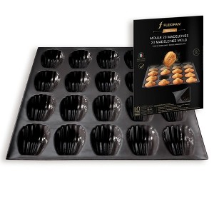 Flexipan Original 20 Madeleine Mold, Non-Stick, Handcrafted in France, Trusted by Chefs, Food Safe Certified - 1 of 4