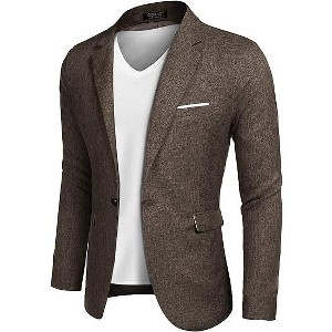 COOFANDY Men's Blazer Casual Sport Coats Slim Fit One Button Suit Jacket Lightweight Sports Jacket - 1 of 2