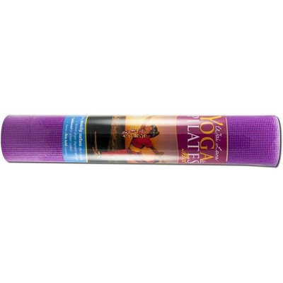 Wai Lana Yoga and Pilates Mat (Color: Purple)- 1/4 Inch Extra Thick Non-Slip Stylish, Latex-Free, Lightweight, Optimum Comfort