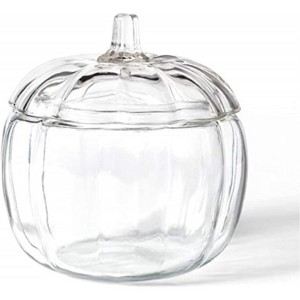 Anchor Glass Pumpkin Candy Jar for Halloween Fall Decor and Treat Storage - 1 of 2
