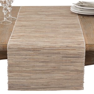 Medium Beige Stripe Table Runner - Saro Lifestyle