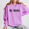 Simply Sage Market Women's Lightweight Garment Dyed Graphic Sweatshirt Be Mine Block - 3 of 4
