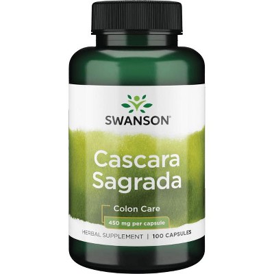 Swanson Cascara Sagrada 450 mg 100 Capsules