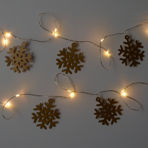 snowflake battery operated lights