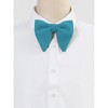 Allegra K Men's Pre-tied Solid Color Formal Party Prom Velvet Bow Ties One Size - 2 of 4
