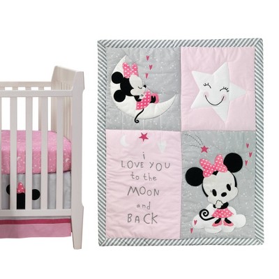 Lambs Ivy Disney Baby Nursery Crib Bedding Set Minnie Mouse 4pc Target