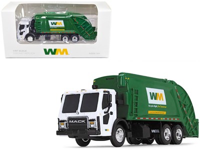 First Gear 1/87 White Mack Lr With White Mcneilus Meridian Rear Loader ...