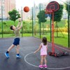 SKONYON Portable Basketball Hoop System 5.3-7 FT Adjustable Kid Indoor Outdoor W/ Wheels - 2 of 4