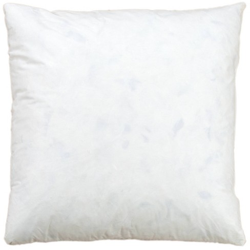 19x19 Solid Down Filled Square Throw Pillow White - Rizzy Home