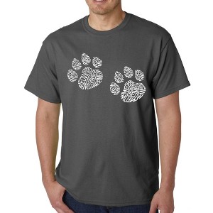 LA Pop Art Men's Word Art T-shirt - Meow Cat Prints - 1 of 4