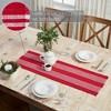 Arendal Red Stripe Runner Fringed 12x36 - 2 of 2