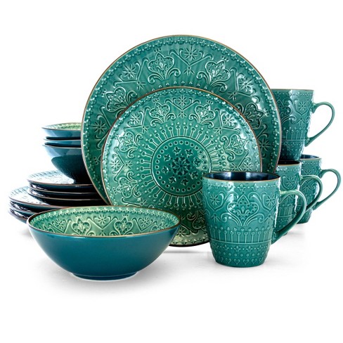 Teal 2025 plates set