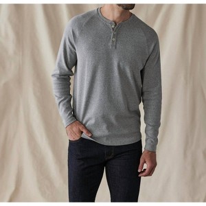 Men's Puremeso Everyday Henley Long Sleeve Top - The Normal Brand - 1 of 2