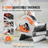 VEVOR Electric Vegetable Slicer, 0-0.5"/0-12mm Thickness Adjustable Commercial Slicer Machine, Convertible to Manual, Stainless Steel Food - 3 of 4