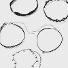 Lace Chain & Bead Choker Set 5pc - Wild Fable™ Black: Lobster Claw Clasp, Brass Material, 12" Length - 3 of 4