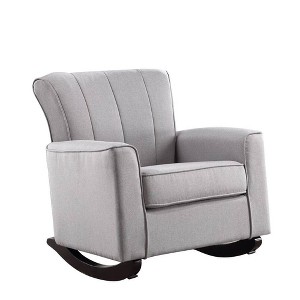 34.25" Denzell Active Sitting Chair Light Gray Linen - Acme Furniture - 1 of 4