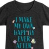 Girls' - Disney - Make My Own Happily Ever After Fitted Short Sleeve Graphic T-Shirt - 2 of 4