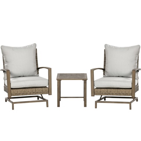 Outsunny 3 piece online rattan