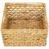 Northlight Set of 3 Diamond Weave Rectangular Water Hyacinth Baskets with Handles 17.75" - 3 of 4