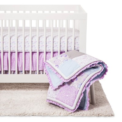 lavender crib set