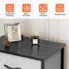 Pellebant Vertical Dresser for Bedroom 6 drawer Storage Tower Steel Frame Wood Top Easy Pull Non-woven Fabrics Drawer - 3 of 4