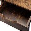 Sevobal Nightstands Vintage Single Draw Nightstand With Drawer, And Pine Wood Legs, 2 Sets, Simple Design, Multicolored, 15.75"*11.81"*23.23" - 2 of 4