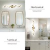 LLHZSY Modern Spiral Design LED Bathroom Vanity Light Dimmable Wall Light - 31 1/2 Inch - Gold - 3 of 4