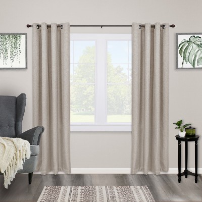 Oil Rubbed Bronze Adjustable Steel Curtain Rod with Decorative Finials