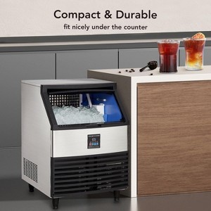 Acekool Commercial Ice Maker Machine, 320Lbs/24H Stainless Steel Under-Counter Ice Maker with 88Lbs Storage, Auto Clean for Restaurants & Bars - 1 of 4