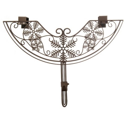 Tree Keeper 24" Brown Snowflake Adjustable Christmas Wreath Hanger