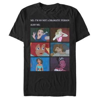 Men's Disney Princesses Vintage Collage T-shirt - Charcoal Heather - Medium  : Target