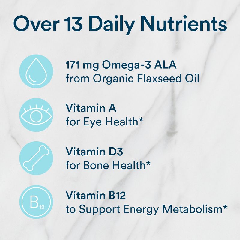 SmartyPants Organic Men&#39;s Multi &#38; Vegetarian Omega 3 Gummy Vitamins with D3, C &#38; B12 - 90 ct, 5 of 10