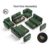 Dyonery 8 Seat U Shaped Modular Sectional Sleeper Sofa with Pull Out Bed/Reclining Backrest/USB Ports/Table/Storage, Tool-Free Assembly - 4 of 4