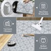 Modern Washable Area Rug for Living Room, Floral Area Rug with Non Slip Backing, Foldable Indoor Low Pile Carpet for Home - 4 of 4