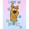 Scooby Doo Toddler Girl I Woke Up Like This Raglan Ruffle Gown Nightgown - 4 of 4