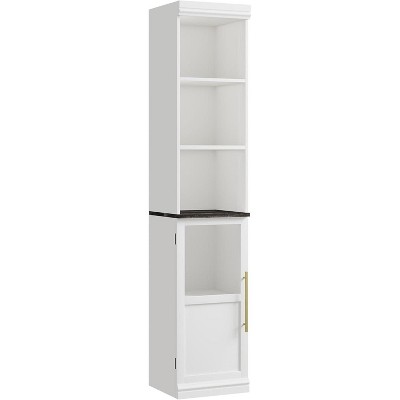 Coucheta 70" Bathroom Storage Cabinet, Freestanding Bathroom Cabinet with Door and Open Shelves Board, Tall Narrow Floor Cabinet for Small Space