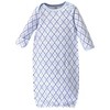 Touched by Nature Baby Organic Cotton Long-Sleeve Gowns 3pk, Infinite Love Bear, 0-6 Months - image 3 of 4