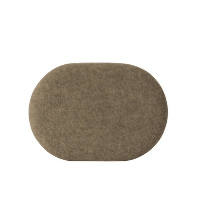 Quinn Mocha Velvet Upholstered Modern Ottoman