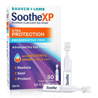 Soothexp Preservative-Free Lubricant Eye Drops 0.01Oz - 30 Vials